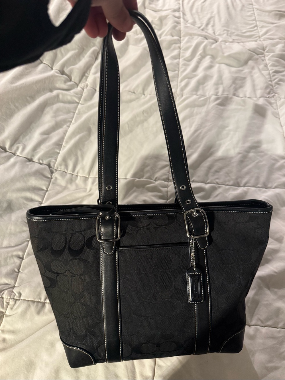 Pristine Vintage Coach Hamptons Signature Jacquard Tote H055-6042